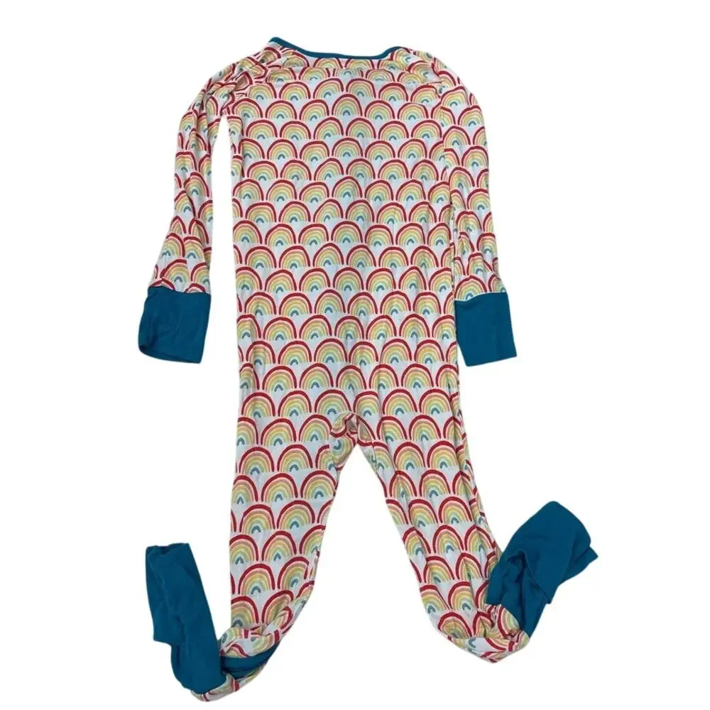 Little Sleepies Boho Rainbow Bamboo Footie Size 18-24 Months